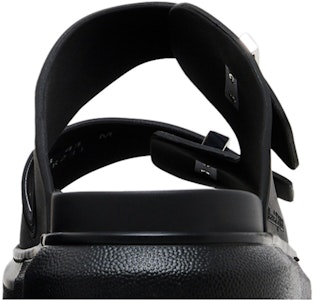 亞歷山大·麥昆 Hybrid 橡膠 厚底 露趾 時尚涼拖 男款 黑色 Sizing 亞歷山大·麥昆 Hybrid 橡膠 厚底 露趾 時尚涼拖 男款 黑色