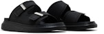 Alexander McQueen Hybrid Sandal Gancu Tumit 'Hitam' 663563-W4Q51-1081