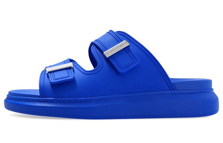 Alexander McQueen Hybrid Double Buckle Sandal 'Navy Blue' 663563W4Q514394