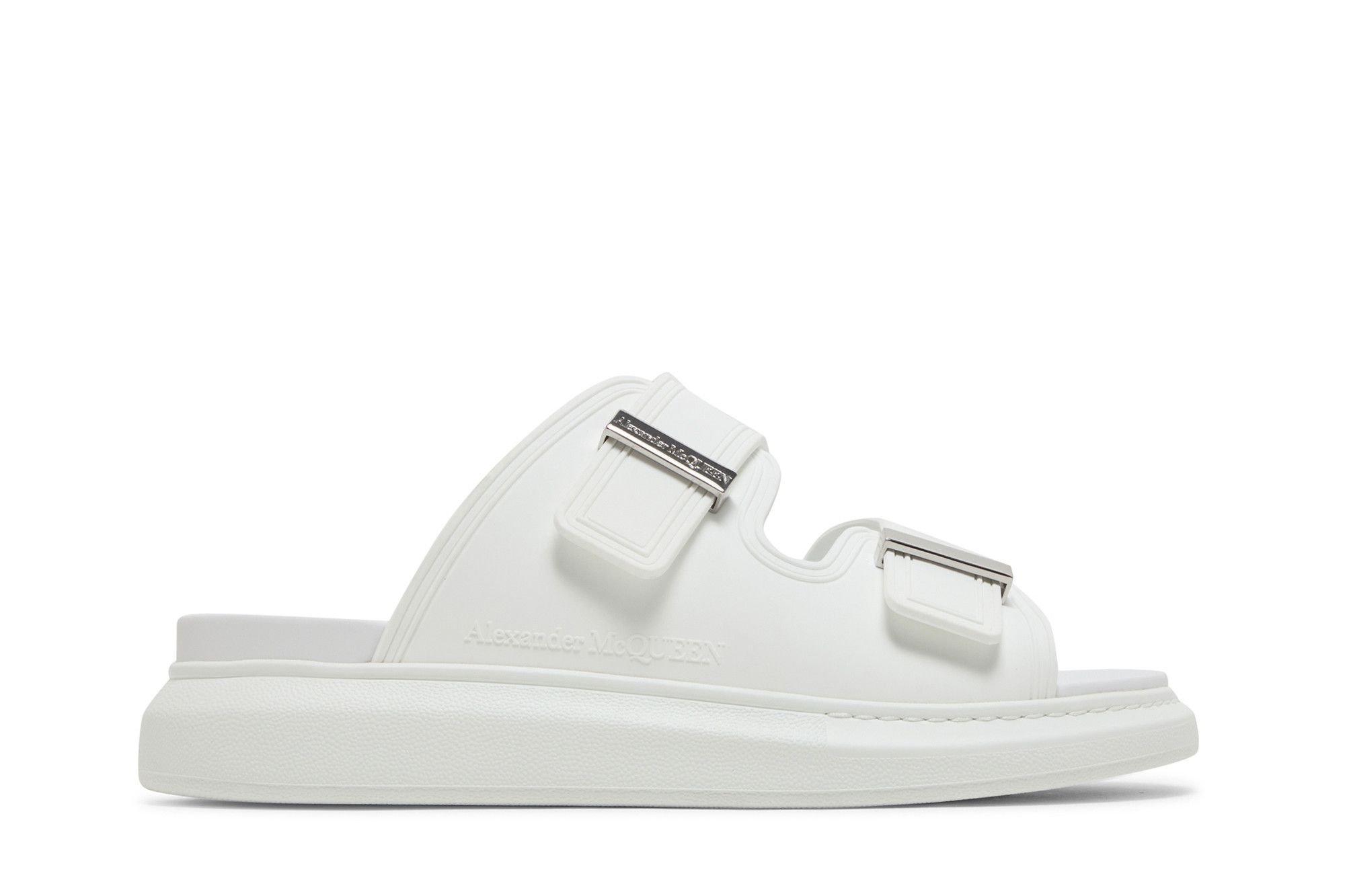 Alexander McQueen Hybrid Double Buckle Sandal 'New Ivory' 663563-W4Q51-9359