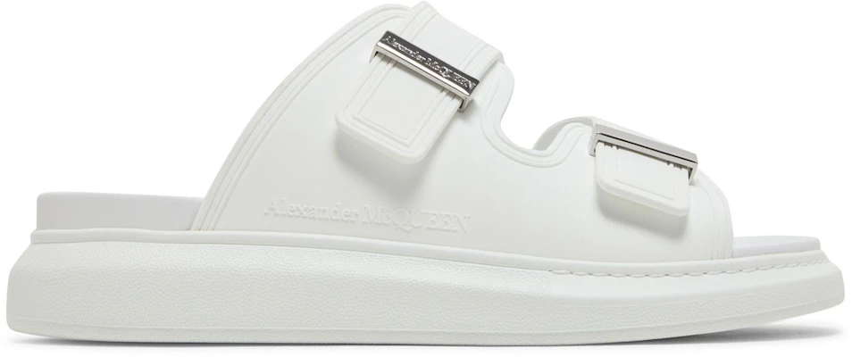 Alexander McQueen Hybrid Dubbele Gesp Sandalen ''Nieuwe Ivoor'' 663563-W4Q51-9359 Buy Alexander McQueen Hybrid Dubbele Gesp Sandalen ''Nieuwe Ivoor'' 663563-W4Q51-9359