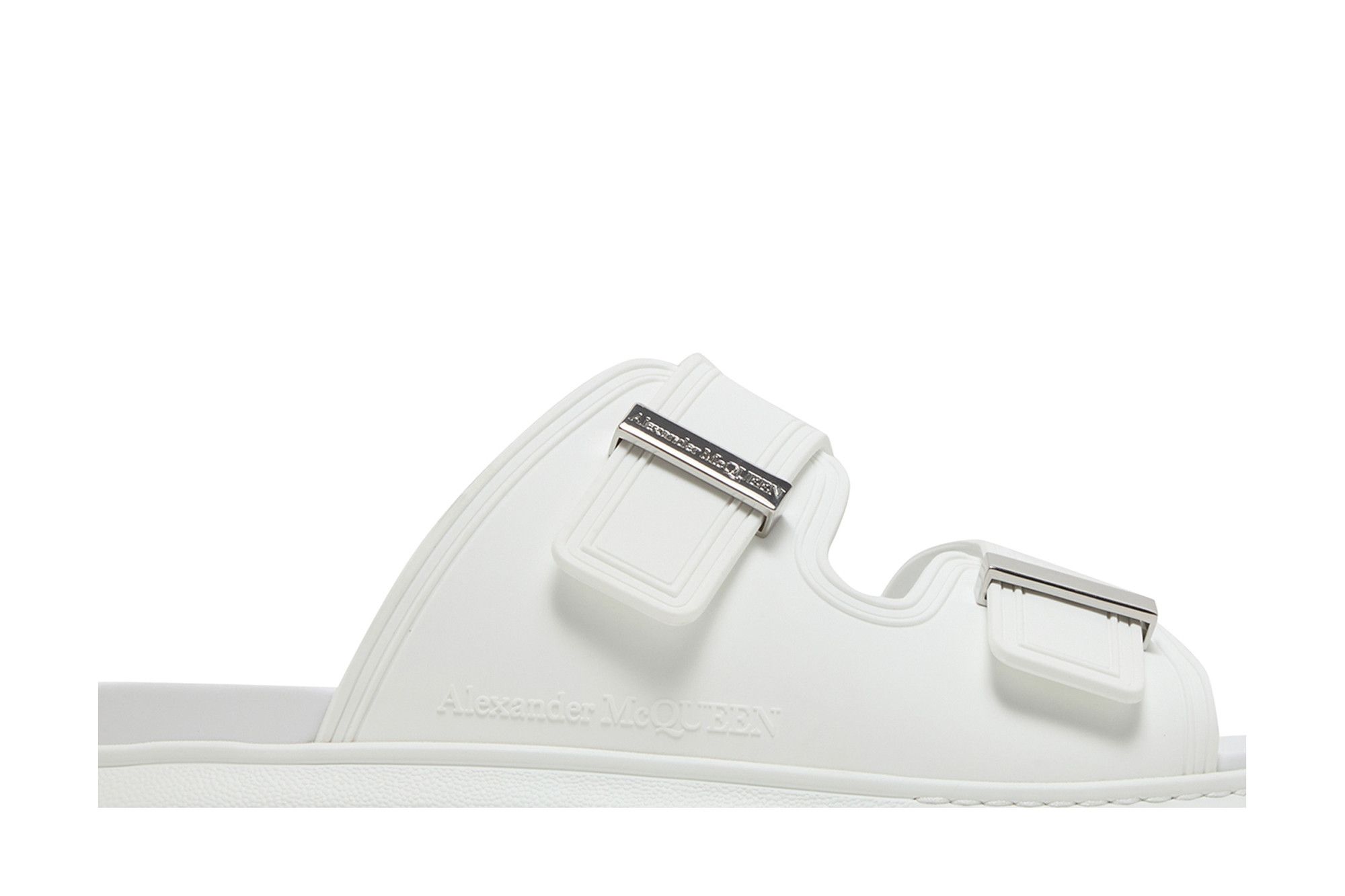 Order Alexander McQueen Hybrid Dubbele Gesp Sandalen ''Nieuwe Ivoor'' 663563-W4Q51-9359