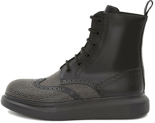 Alexander McQueen Hybrid Lace-Up Ankle Boot 'Black' 645911WHFLA1081 Buy Alexander McQueen Hybrid Lace-Up Ankle Boot 'Black' 645911WHFLA1081