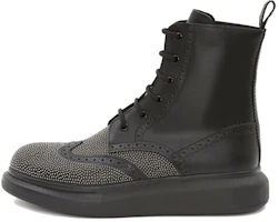Alexander McQueen Hybrid Lace-Up Ankle Boot 'Black' 645911WHFLA1081 Alexander McQueen Hybrid Lace-Up Ankle Boot 'Black' 645911WHFLA1081