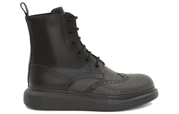 Order Bota Tobillera Alexander McQueen Hybrid Lace-Up 'Negro' 645911WHFLA1081