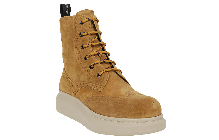 Lookbook Bota Alexander McQueen Hybrid Lace-Up 'Marrón Corteza'. 662665WIA532113