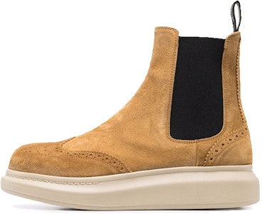 亚历山大·麦昆驼色混合鞋带靴 662666WIA522114 Buy 亚历山大·麦昆驼色混合鞋带靴 662666WIA522114