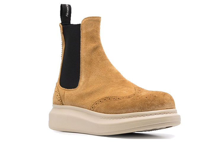 Lookbook Alexander McQueen Hybrid Lace-Up Boot 'Camel' - But Lace Up Lelaki 'Camel' 662666WIA522114