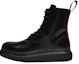 Buy Alexander McQueen Sepatu Bot Kulit Hitam dengan Tali Campuran 665366WHX5U1324