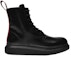Order Alexander McQueen Sepatu Bot Kulit Hitam dengan Tali Campuran 665366WHX5U1324