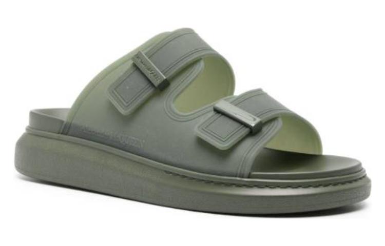 Order 亚历山大·麦昆混合凉鞋‘橄榄绿’ 663563W4TM63211