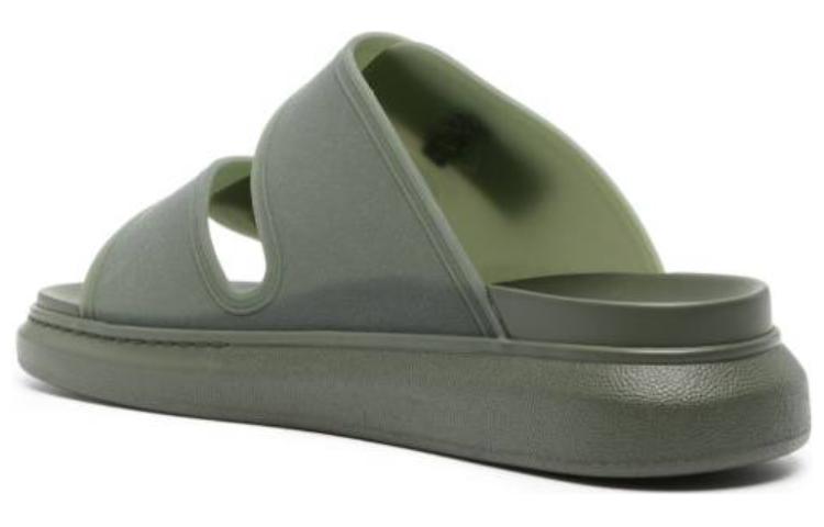 Shop 亚历山大·麦昆混合凉鞋‘橄榄绿’ 663563W4TM63211