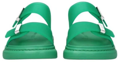 Shop Alexander McQueen Hybrid Slide 'Hijau Terang' 663563W4TM13397