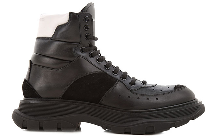 Order Botas de Cuero Alexander McQueen Tobilleras 'Marrón Negro' 627221WHRH61071