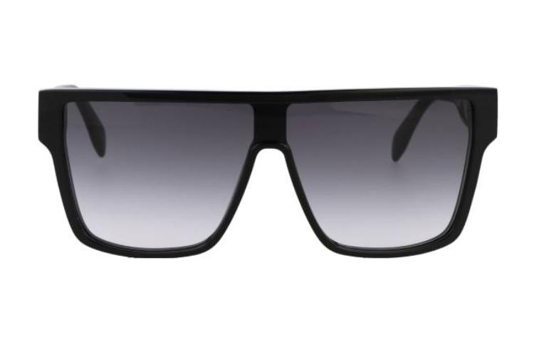 Lookbook Alexander McQueen Irregular Shaped Acetate Sunglasses Black AM0354S001