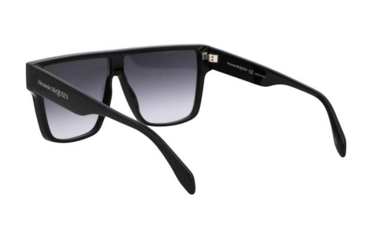 Purchase Alexander McQueen Irregular Shaped Acetate Sunglasses Black AM0354S001