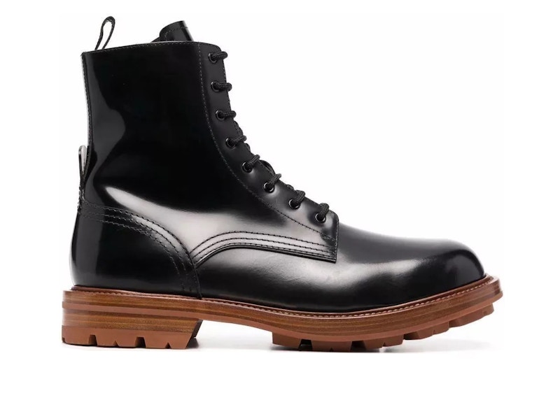 Alexander McQueen Lace-Up Ankle Boot 'Black Cedar Brown' 683569WHZ8J1452