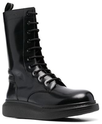 Alexander McQueen Lace-Up Ankle Boot 'Black Fashion Versatile' 645901WHZ891000 Order Alexander McQueen Lace-Up Ankle Boot 'Black Fashion Versatile' 645901WHZ891000