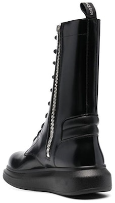 Alexander McQueen Lace-Up Ankle Boot 'Black Fashion Versatile' 645901WHZ891000 Lookbook Alexander McQueen Lace-Up Ankle Boot 'Black Fashion Versatile' 645901WHZ891000