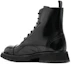 Shop Alexander McQueen Sepatu Boot Kulit Hitam Pendek 708172WIC611000