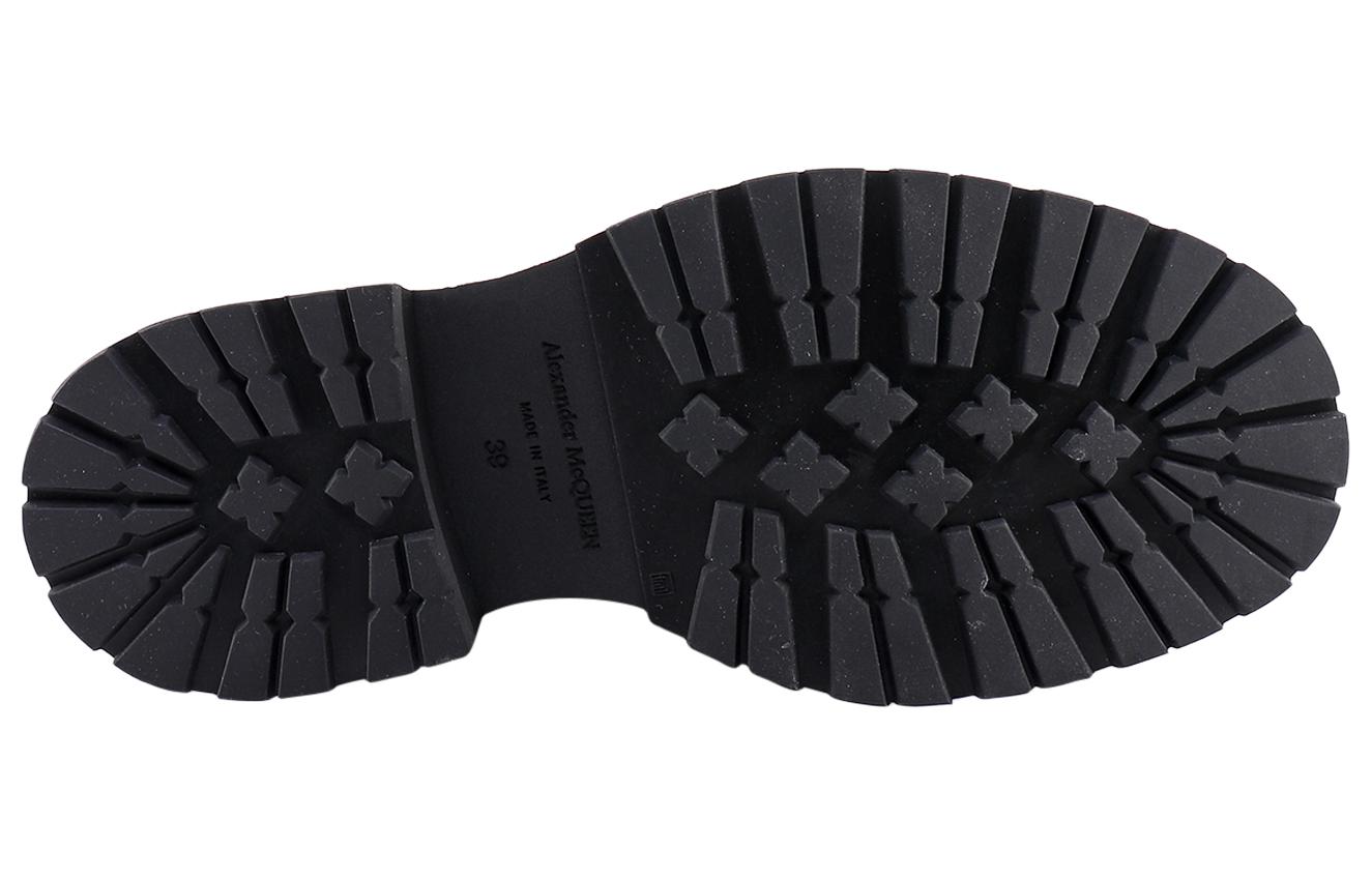 Details for Alexander McQueen Sepatu Boot Kulit Hitam Pendek 708172WIC611000