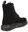 Shop Alexander McQueen But Kasut Boot Bertali 'Kulit Baldu Hitam' 586191WHXK11000