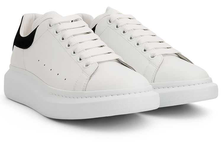 Alexander McQueen Larry Oversize Sneakers 'White Black' 圖 2
