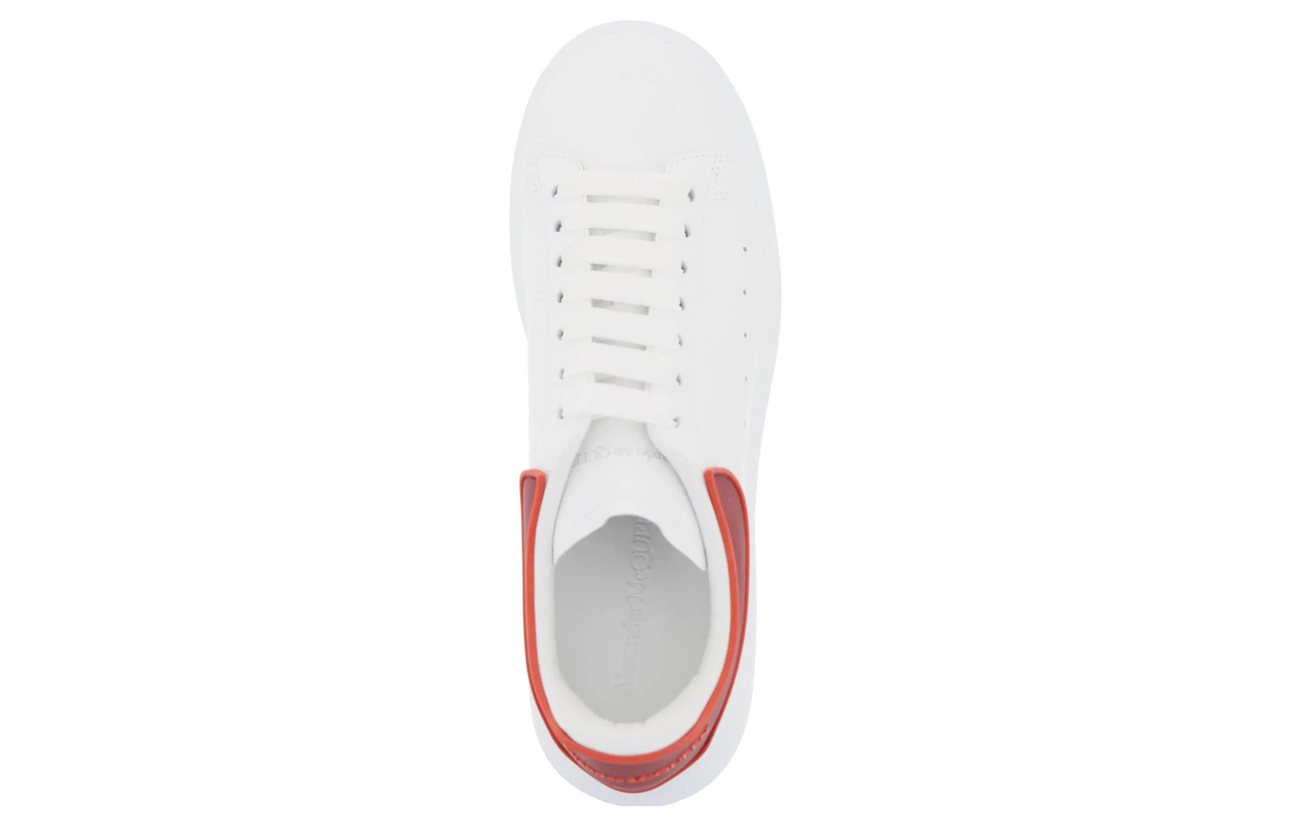 Shop 알렉산더 맥퀸 래리 스니커즈 '화이트 레드' 727394WHXMT8730