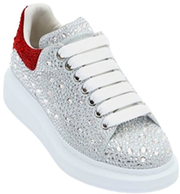 Alexander McQueen Cuero 'Blanco Rojo con Cristales Decorativos' 727397WID519676 Order Alexander McQueen Cuero 'Blanco Rojo con Cristales Decorativos' 727397WID519676