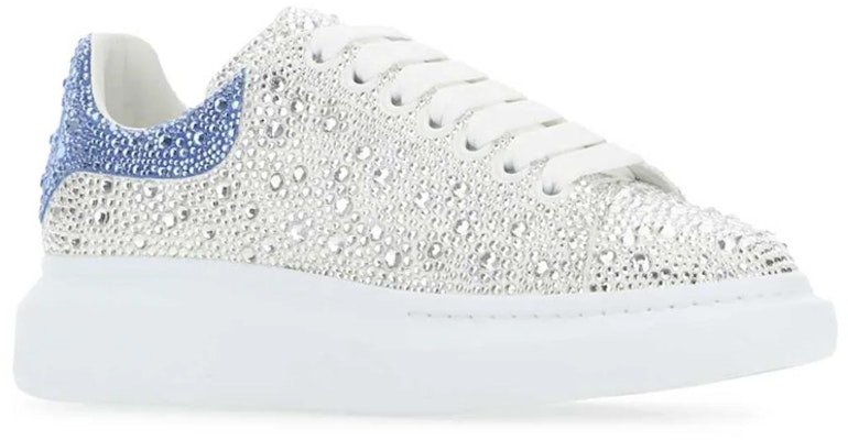 Alexander McQueen Kulit 'Crystal Embellished Putih Biru' 727397WID518923 Lookbook Alexander McQueen Kulit 'Crystal Embellished Putih Biru' 727397WID518923