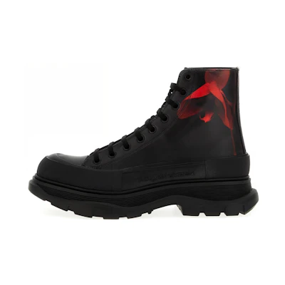 Alexander McQueen Leather Ankle Boot 'Black'