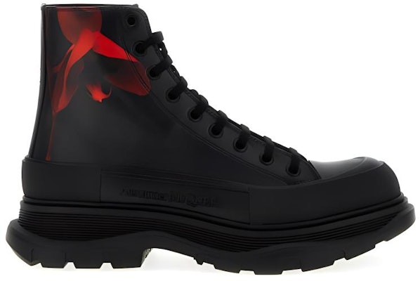 Alexander McQueen Leather Ankle Boot 'Black' 758776WIATS1314 Order Alexander McQueen Leather Ankle Boot 'Black' 758776WIATS1314
