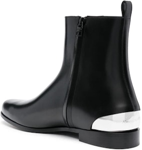 Alexander McQueen亞歷山大·麥昆 牛皮 舒適時尚 短筒靴 男款 黑色 Lookbook Alexander McQueen亞歷山大·麥昆 牛皮 舒適時尚 短筒靴 男款 黑色