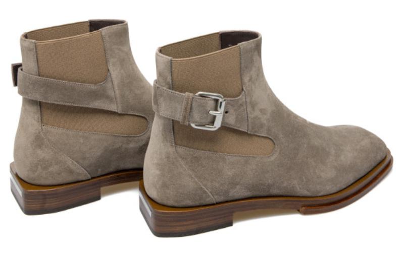 Lookbook Bota de Tobillo de Cuero Alexander McQueen 'Gris-Marrón' 777804WIER41776