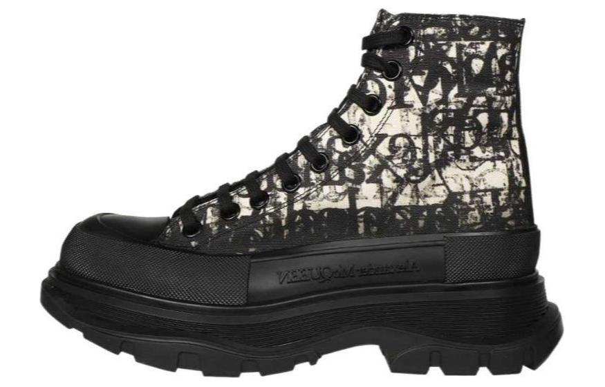 Alexander McQueen Leather Ankle Boot 'Triple Black' 727386W4TGI8917