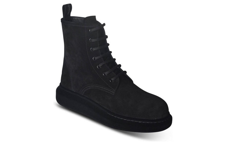 Lookbook Stivaletti in Pelle Alexander McQueen ''Nero Scamosciato'' 625184WHXK91000