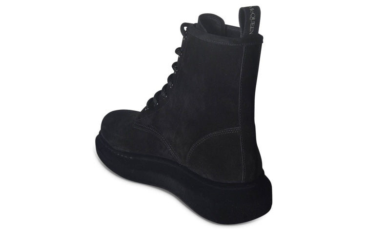 Shop Stivaletti in Pelle Alexander McQueen ''Nero Scamosciato'' 625184WHXK91000