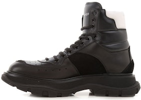 Alexander McQueen Leather Ankle Boots 'Brown Black' 627221WHRH61071 Alexander McQueen Leather Ankle Boots 'Brown Black' 627221WHRH61071