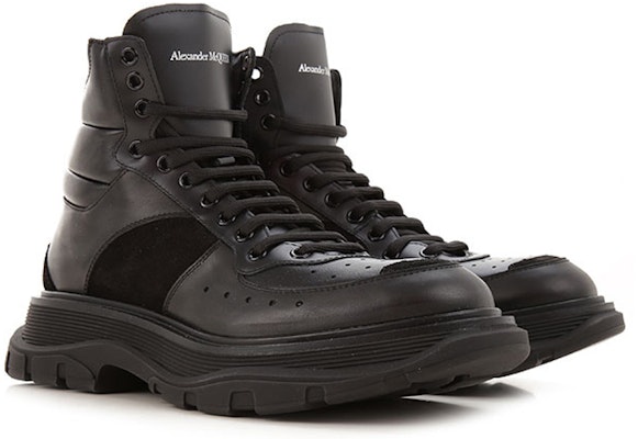 Alexander McQueen Leather Ankle Boots 'Brown Black' 627221WHRH61071 Lookbook Alexander McQueen Leather Ankle Boots 'Brown Black' 627221WHRH61071