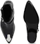 Shop Alexander McQueen Lederstiefeletten ''Schnalle Spitz Schwarz'' 750381WIDY11081