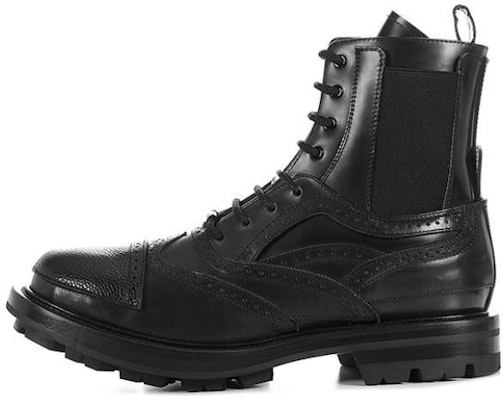 Alexander McQueen Leather Boots 'Black' 667912WHRWM1000 Buy Alexander McQueen Leather Boots 'Black' 667912WHRWM1000