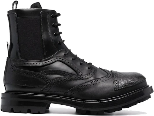 Alexander McQueen Sepatu Bot Kulit 'Hitam' 667912WHRWM1000 Order Alexander McQueen Sepatu Bot Kulit 'Hitam' 667912WHRWM1000