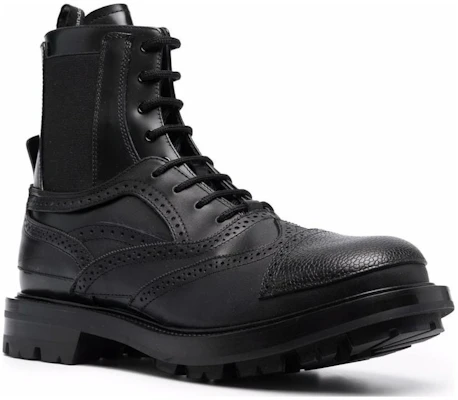 Alexander McQueen Sepatu Bot Kulit 'Hitam' 667912WHRWM1000 Lookbook Alexander McQueen Sepatu Bot Kulit 'Hitam' 667912WHRWM1000