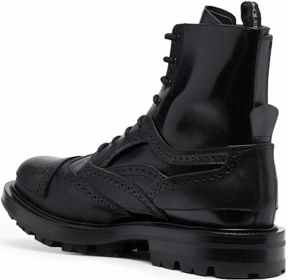 Alexander McQueen Sepatu Bot Kulit 'Hitam' 667912WHRWM1000 Purchase Alexander McQueen Sepatu Bot Kulit 'Hitam' 667912WHRWM1000