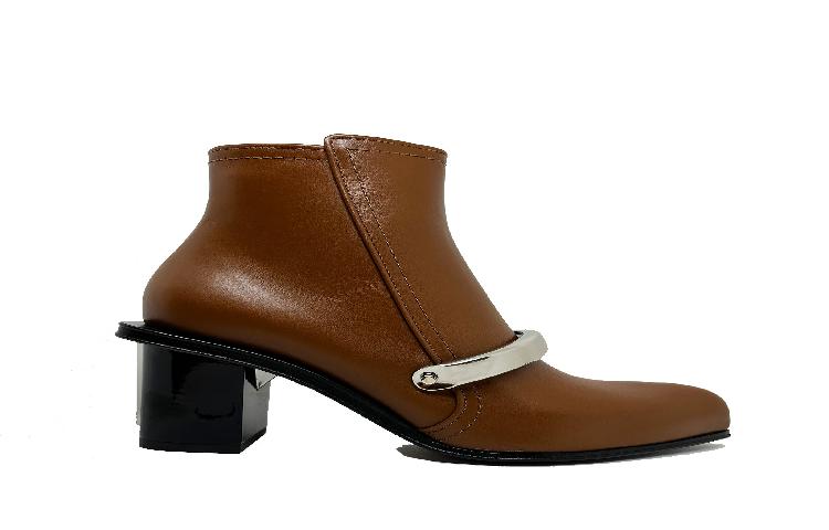 Alexander McQueen Leather Boots 'Brown Ankle' 633482WHWQ82084Brown