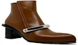 Order Alexander McQueen Leather Boots 'Brown Ankle' 633482WHWQ82084Brown