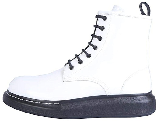 Alexander McQueen Leather Boots 'White' 586191WHX519061 Buy Alexander McQueen Leather Boots 'White' 586191WHX519061