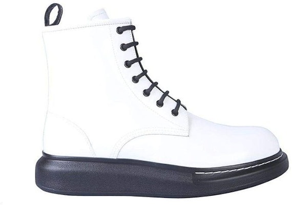 Alexander McQueen Leather Boots 'White' 586191WHX519061 Order Alexander McQueen Leather Boots 'White' 586191WHX519061