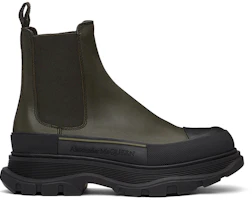 Order Alexander McQueen Leather Chelsea Boot 'Black Green' 634617WHZ613085