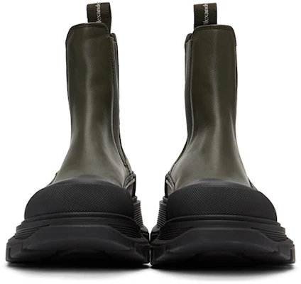 Alexander McQueen Leren Chelsea Boot ''Zwart Groen'' 634617WHZ613085 Lookbook Alexander McQueen Leren Chelsea Boot ''Zwart Groen'' 634617WHZ613085